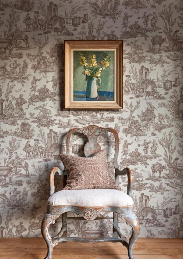TOILE BAPTISTE Marron