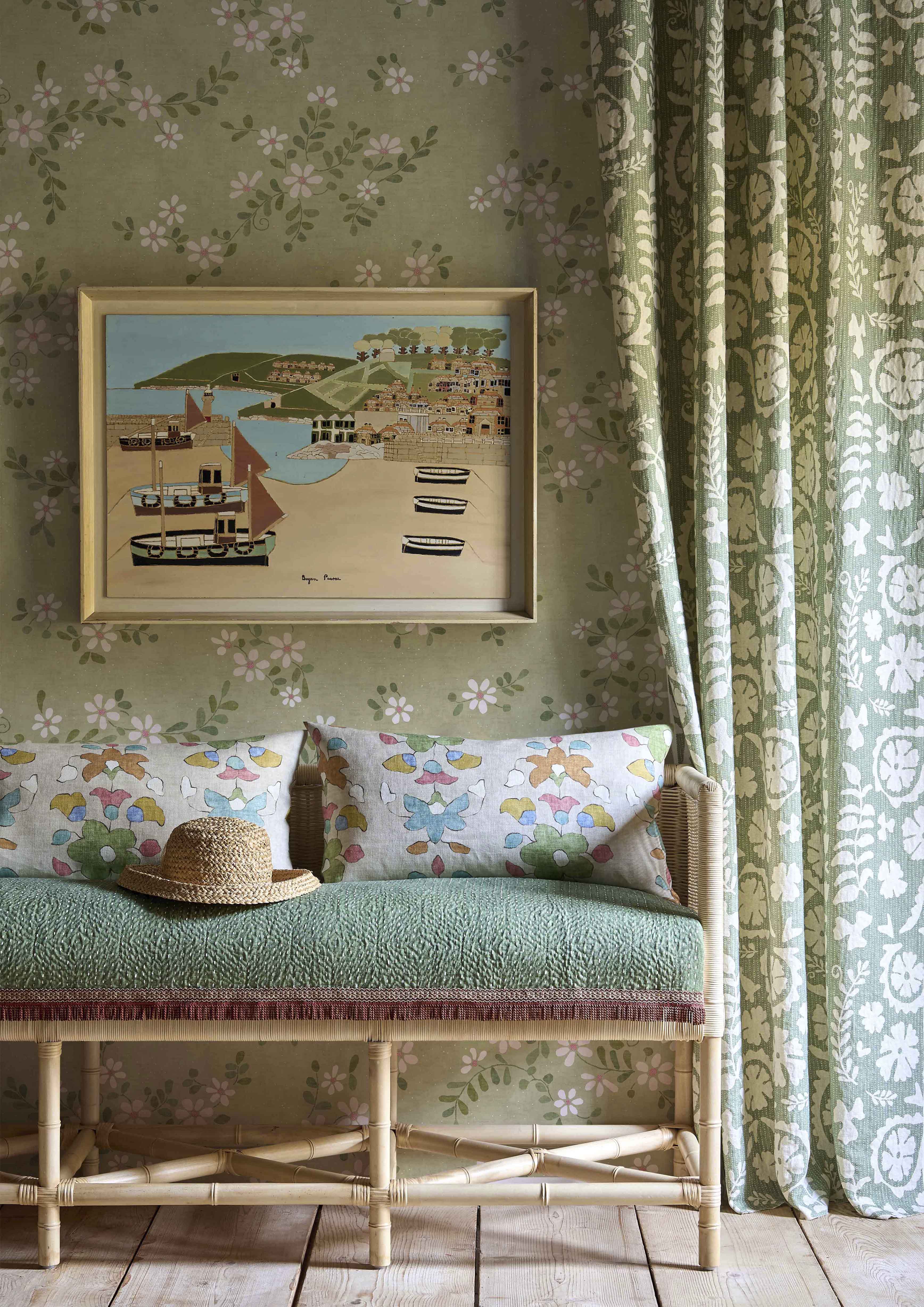 green spring florals living room lewis and wood