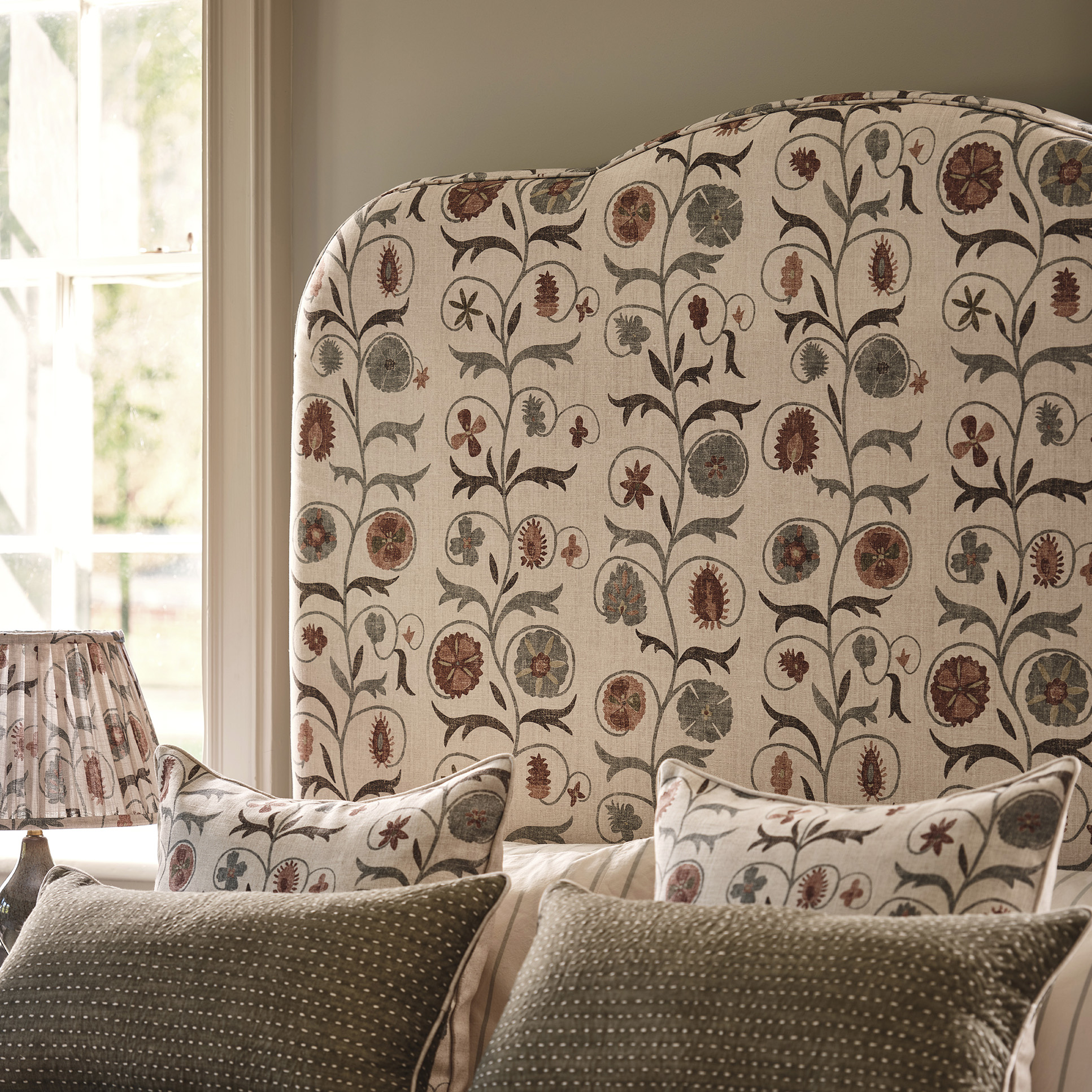 sheki design headboard collaboration with lewis and wood and oka