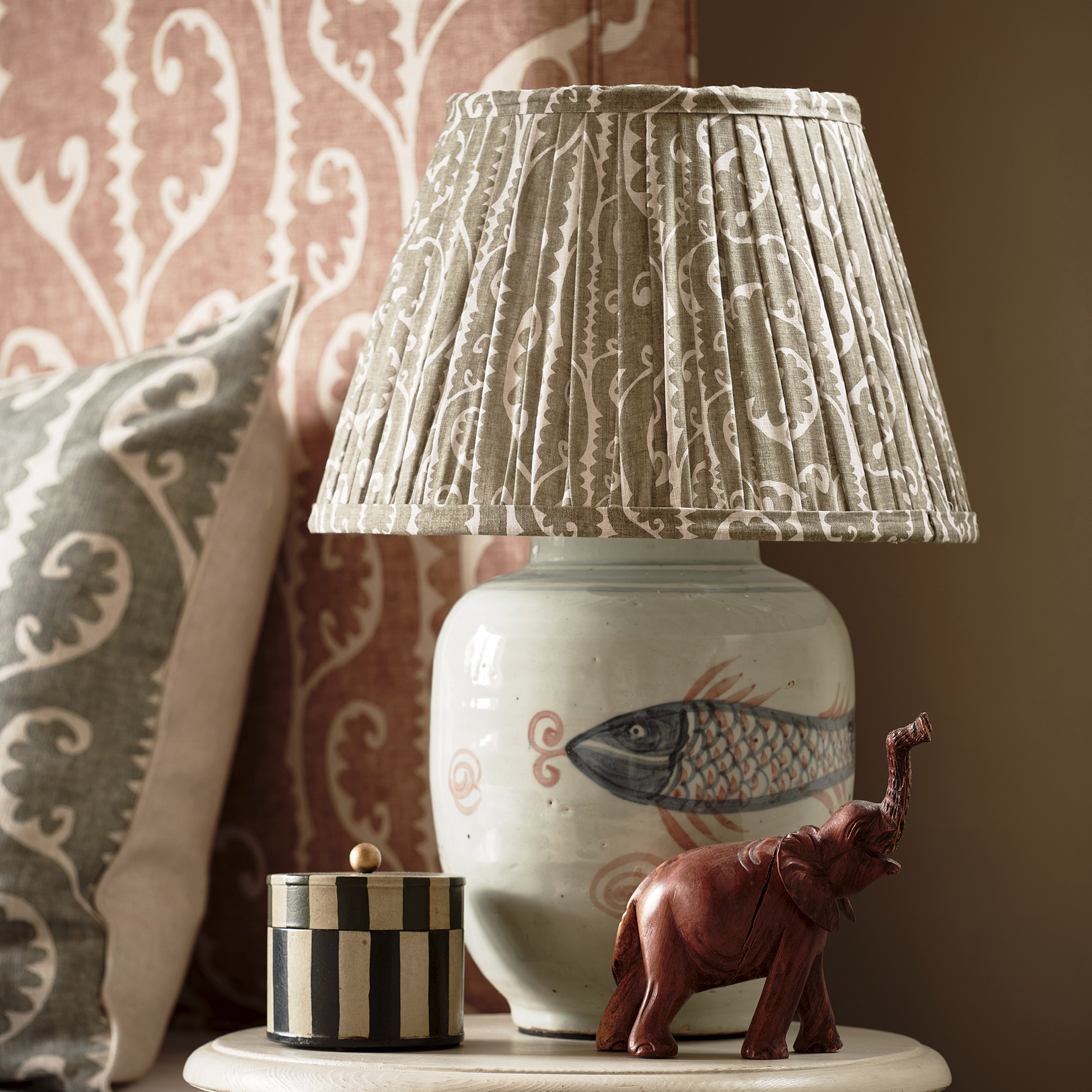 mini prints totem design lampshade lewis and wood collaboration with oka