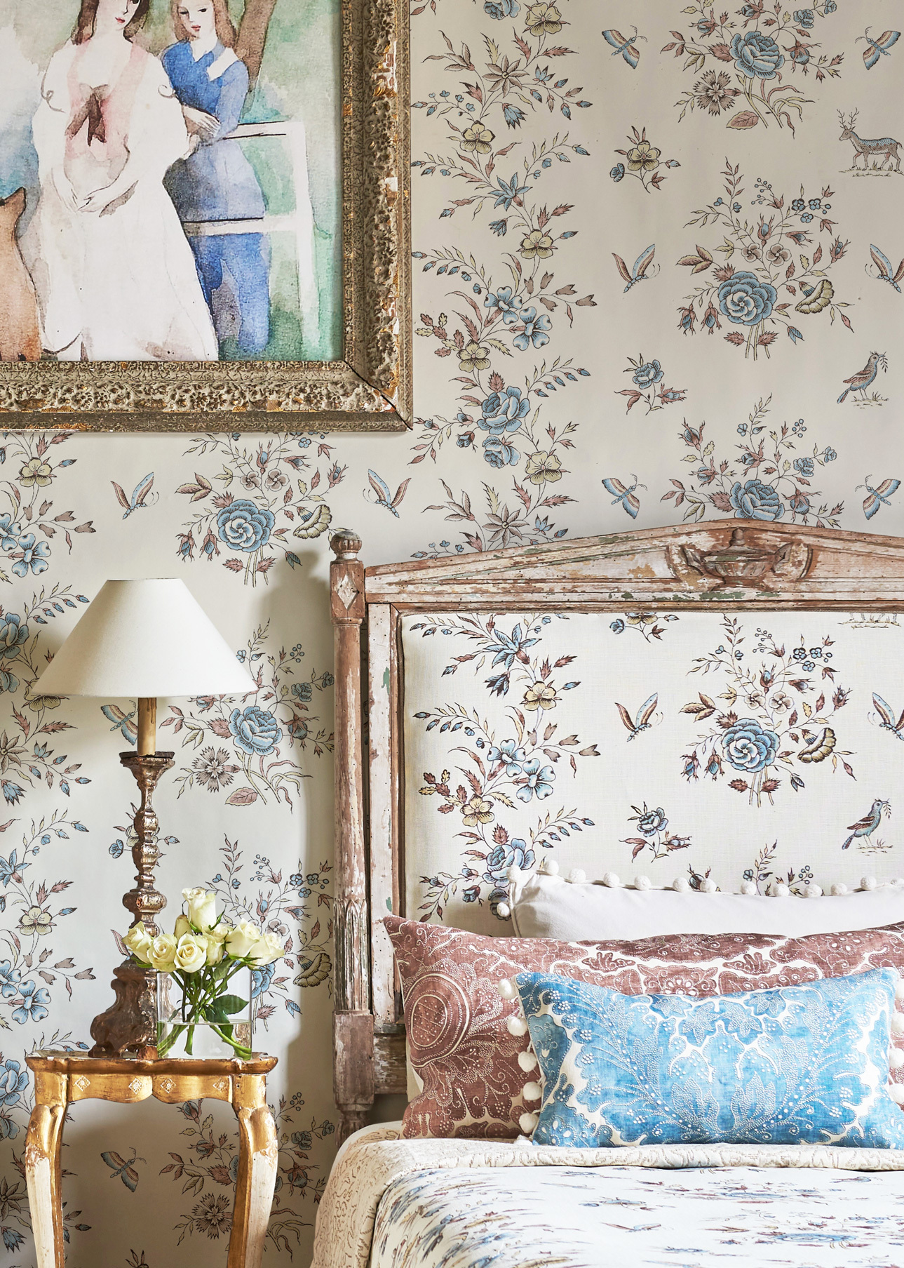 fleurie wallpaper bedroom lewis and wood
