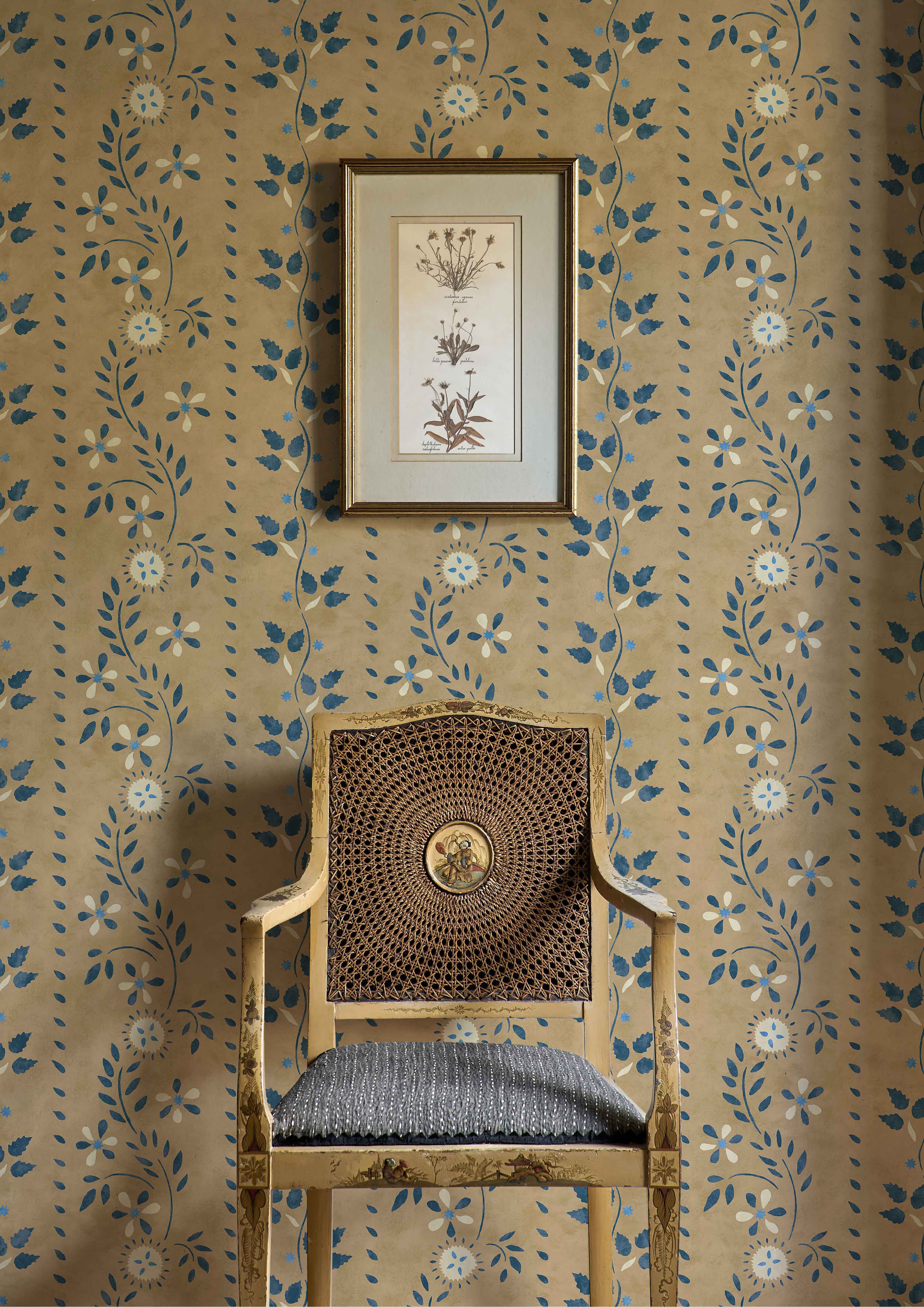 floral stencil inspired wallpaper lewis and wood