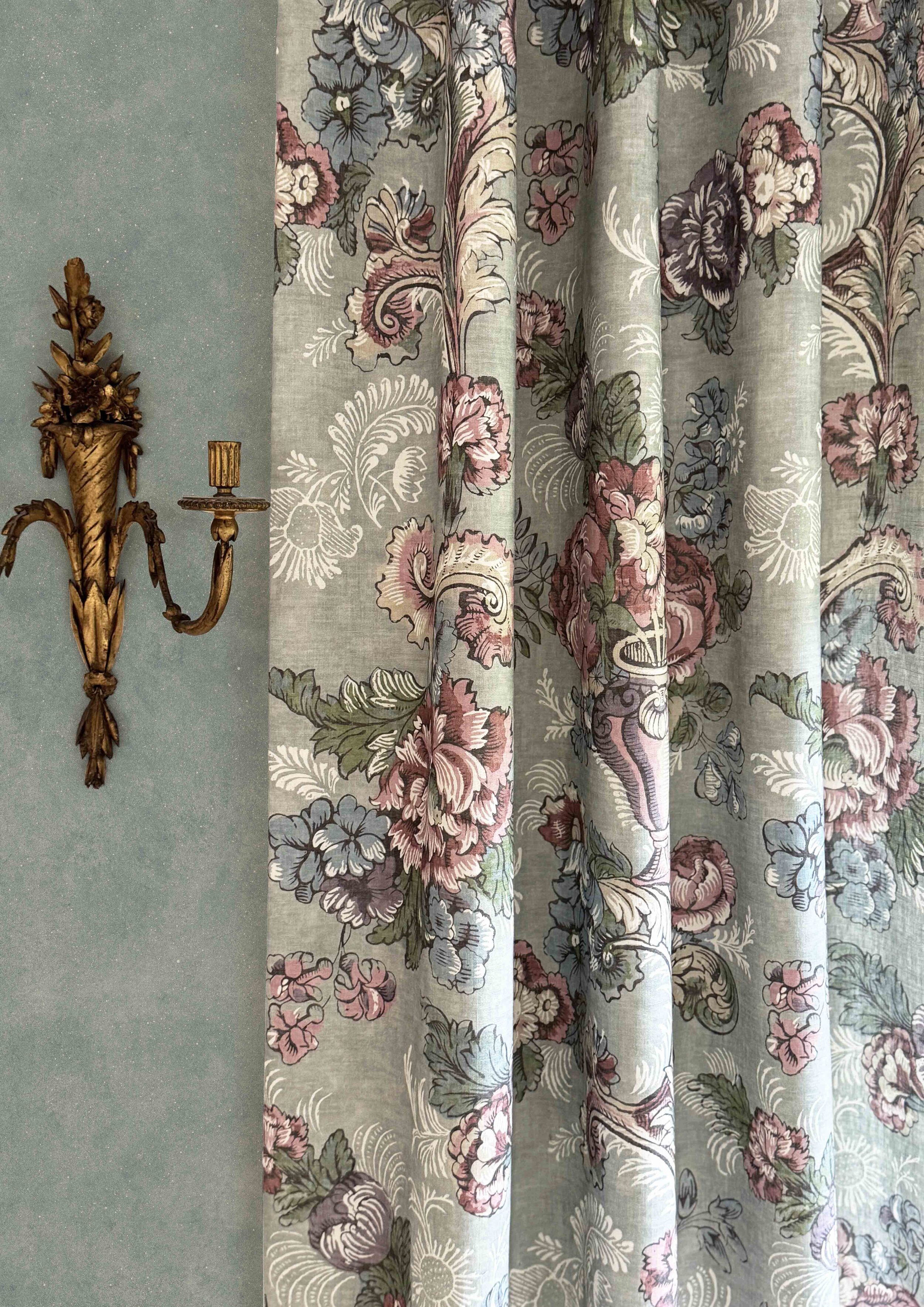 traditional floral curtain lewis and wood