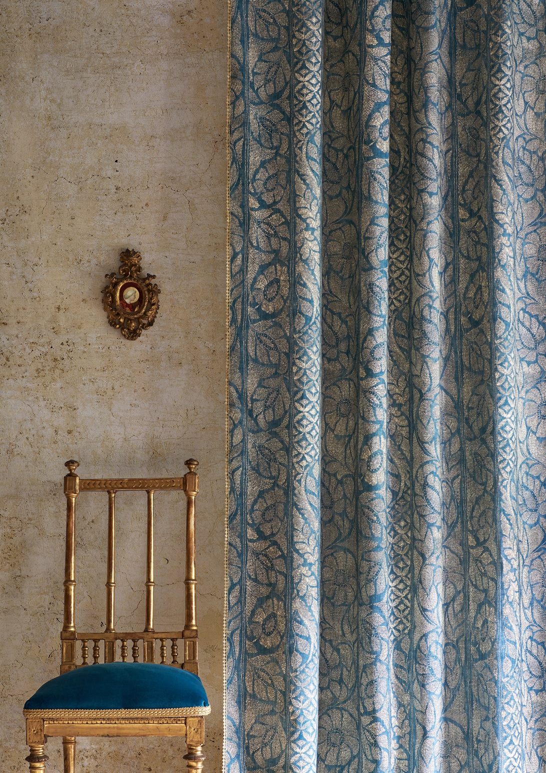 kashmiri curtain living room lewis and wood