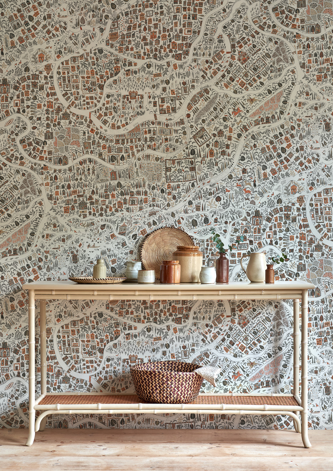 indian map wallpaper lewis and wood