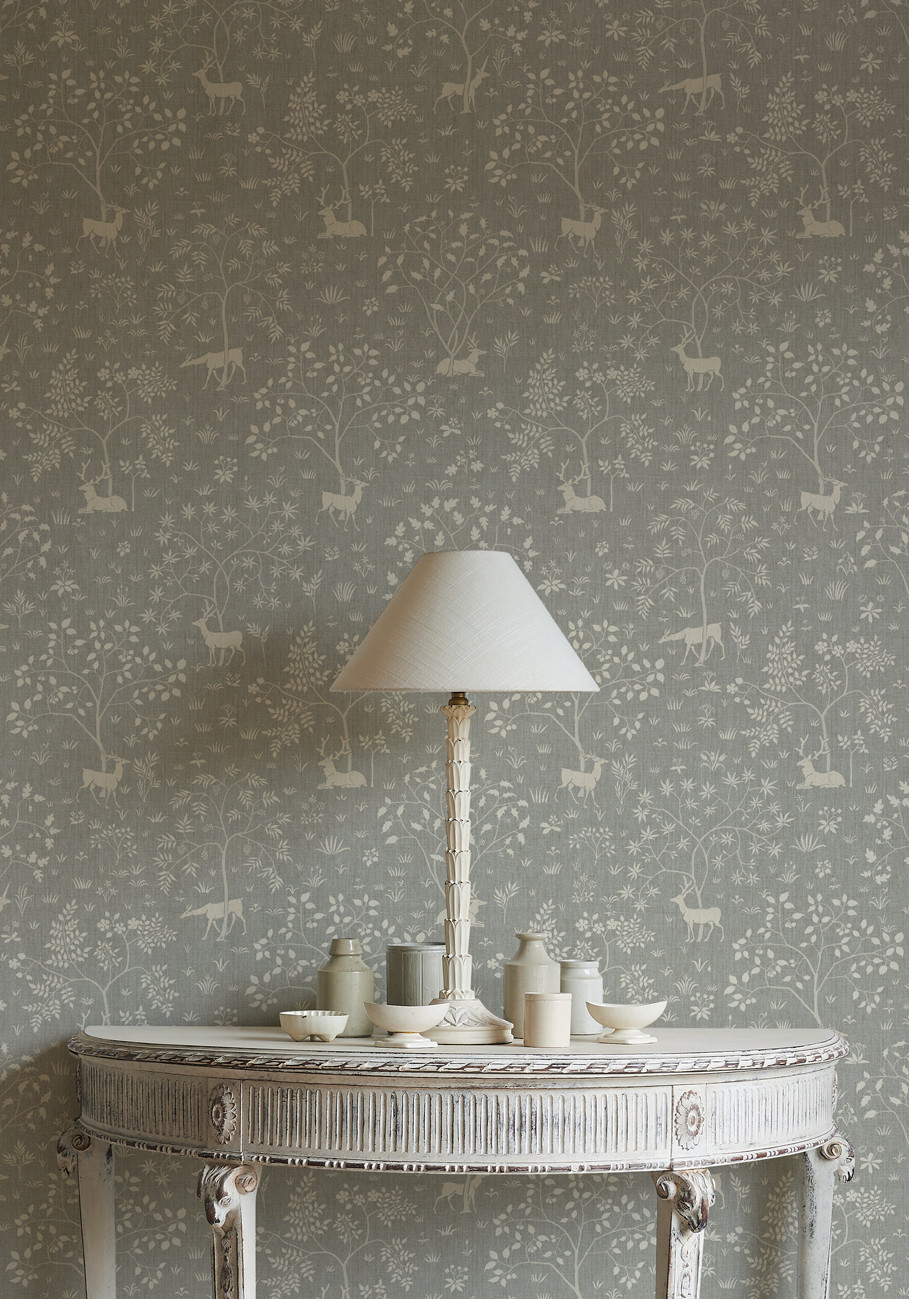 Voysey Park mineral wallpaper lewis and wood