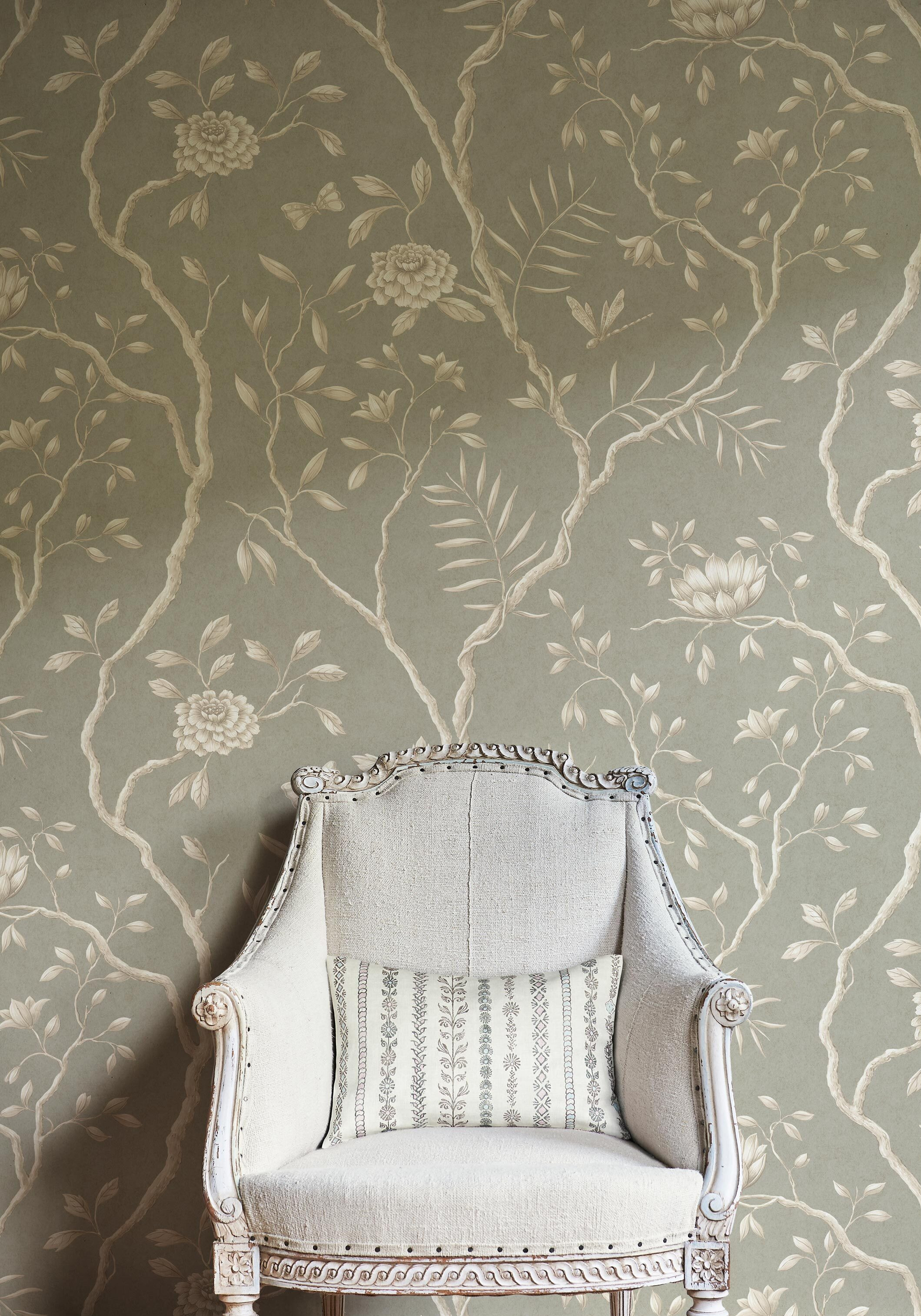 Jasper Peony wallpaper in room lewis and wood