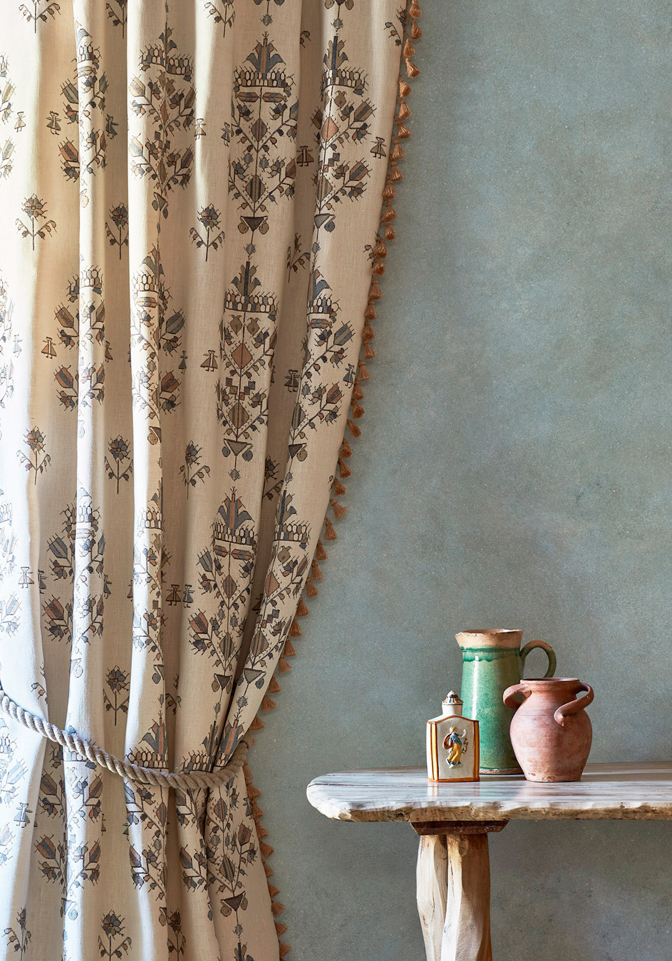 Athena curtain in living room, lewis and wood